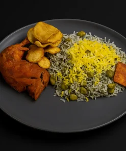 باقلا پلو با مرغ